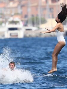 Selena Gomez See-Through One-Piece Set Leaked