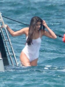 Selena Gomez See-Through One-Piece Set Leaked