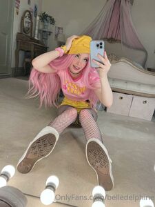 Belle Delphine Yellow Hat Full Onlyfans Set Leaked