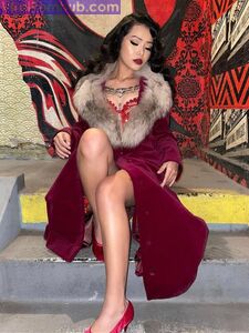 Bella Poarch Sexy Red Dress